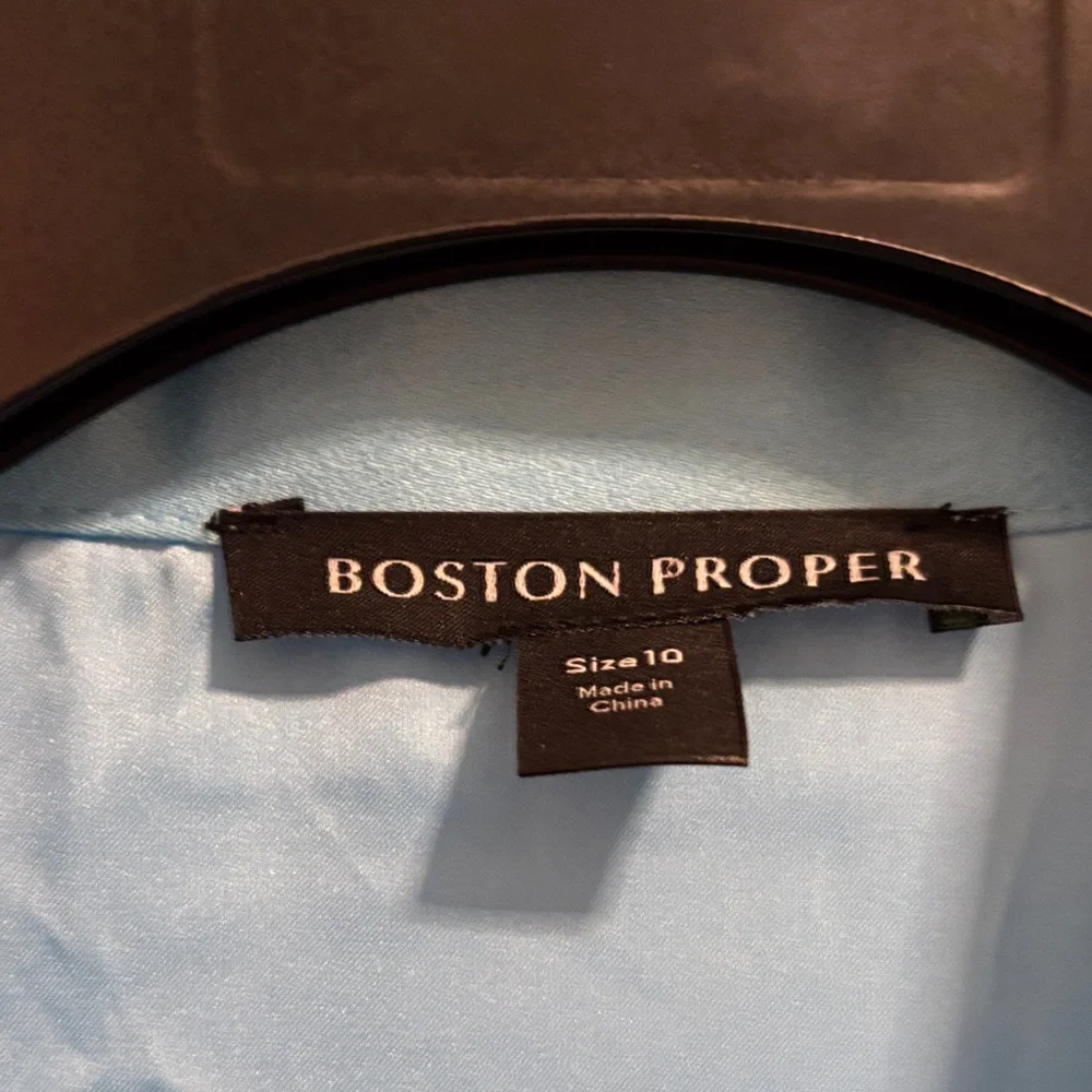 Boston Proper Light Blue Dress w48 - Picture 2 of 7